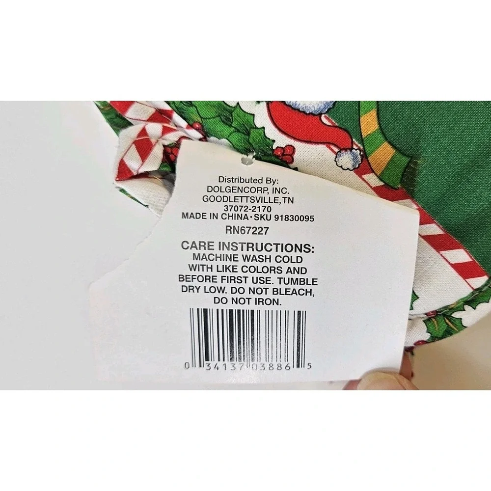 New‎ NWT Christmas Santa Themed Kitchen Oven Mitt Towel Pot Holders 5 Pc Cotton
